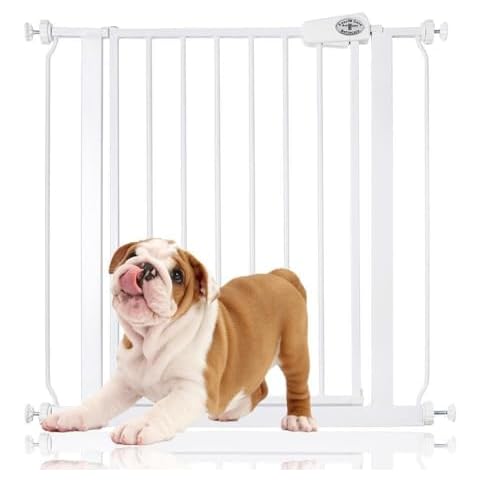 Bettacare Easy Fit Pet Gate Pressure Fitted Pet Gate 75cm - 148cm (75cm - 83cm, White) Cover