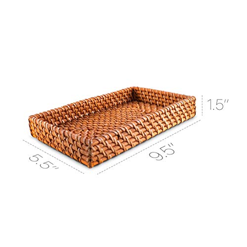 AH AMERICAN HOMESTEAD Vanity Tray - Paper Guest Towel Holder Tray - Decorative