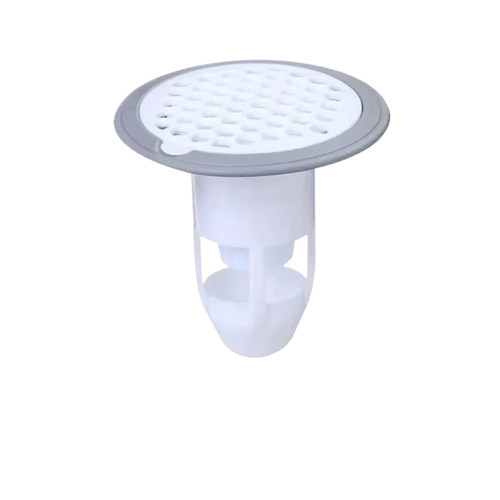Floor Drain Cover Floor Drain Strainer Cover Bathroom Shower Plug Catchers Silicone Anti Odour Sink Water Filter(WHITE)
