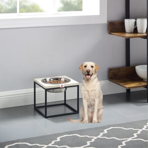 Sabri SHOPEE Pet Feeder Stand with Single Stainless Steel Bowl with Fixed Height Stand ? 10-inch (Black) (B0BXXNG399) Amazon Price History, Amazon Price Tracker