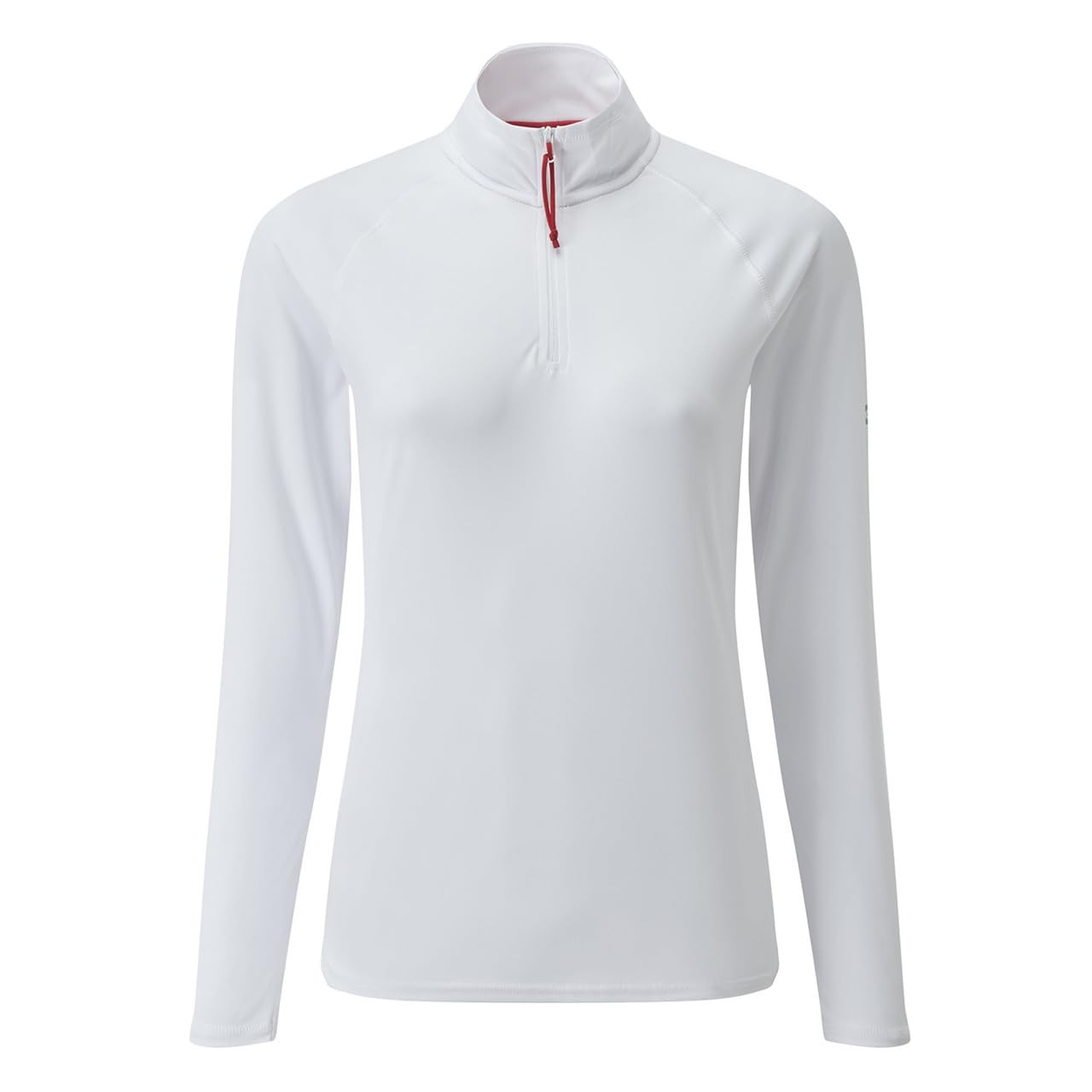 Gill Womens UV Tec Long Sleeve Zip Top - 50+ UV Sun Protection (White, 12)