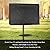 Andacar Mobile TV Stand Cover for 45-60 Inch Mobile TV Cart, Waterproof Outdoor TV Cover Dustproof TV-Screen Covers Only