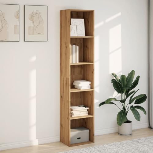 Vidaxl Libreria Rovere Artigianale 40X30X189 Cm In Legno Multistrato, Scaffale Per Libri, Scaffale, Scaffale Contenitore, Armadietto Portaoggetti - 2