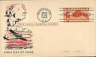 Air Mail-Postal Card, First Day of Issue Washington, District Of Columbia DC Original Vintage Postcard