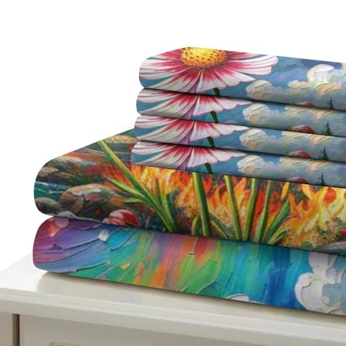 Housse de couette microfibre douce Cosmos fermeture éclair cachée - 6