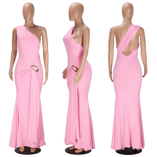 Image of PORRCEY Women's Sexy Rhinestone Lace Sheer Mesh Formal Evening Dress