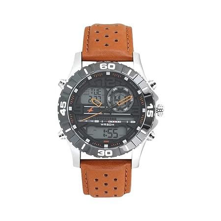 Montre analogique et numérique double affichage cadran noir homme