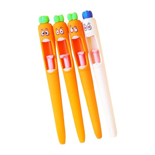 4 bolígrafos gel Carrot para oficina y escuela miniatura 3
