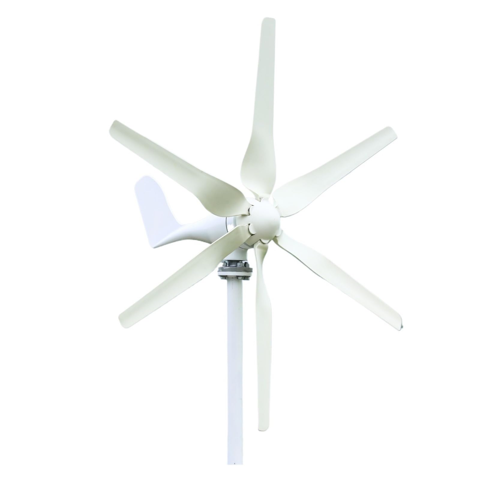 Vertical Wind Turbine Waterproof Low Speed 800W Wind Turbine Generator Aluminum Alloy Shell Windmill Starting Turbines(OneColor)