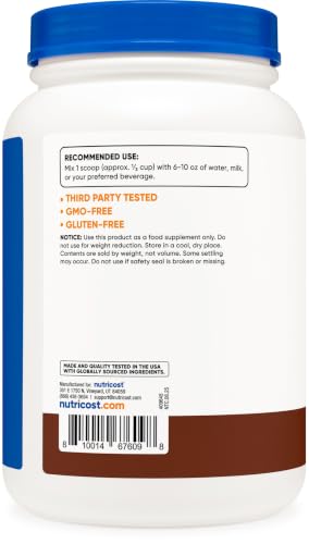 Image of Nutricost Whey Protein Concentrate (Chocolate) 2LBS - Gluten Free & Non-GMO