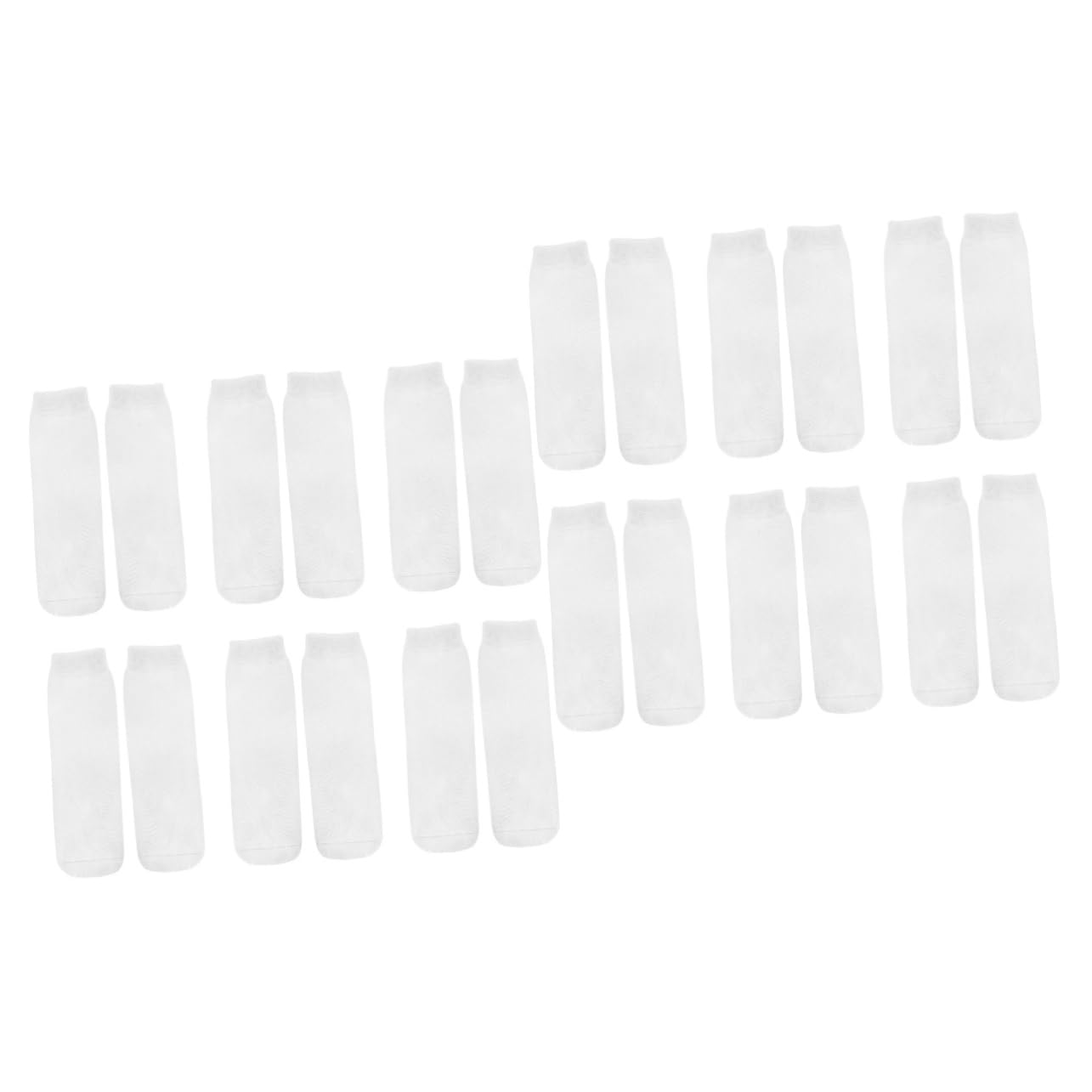 Chaussettes sublimées blanches mi-mollet en polyester durable et surface lisse - 8