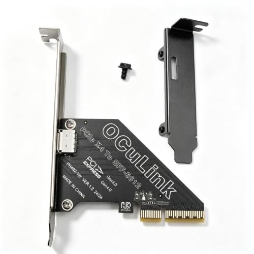 PCIe 4.0 X4 to Oculink SFF 8612 Adapter Card for External GPU & NVMe SSD, High Speed eGPU & SSD Expansion with SFF 8611 Cable, Wins,Linux,macOS Compatible