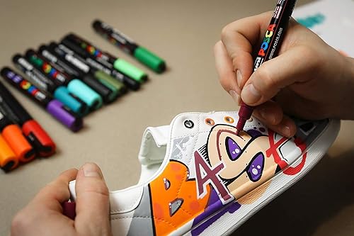 Image of POSCA PC-1MR Marker | 0.7mm Extra Fine Tip (Glacier Blue Ink)