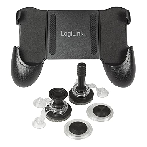 LogiLink AA0118 Mobiles Touchscreen Gamepad - Smartphone Controller für Android und iOS Schwarz