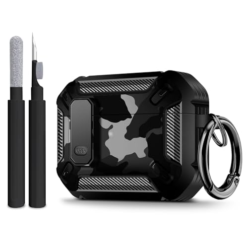 Image of Compatible with Airpods Pro 3 Case(2025),for Airpods Pro 3rd Generation Cases Cover with Keychain Cleaner Kit Soft Silicone Shockproof Cover for Women Men