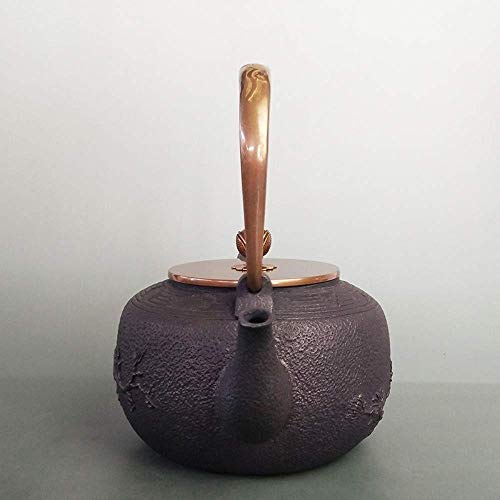 Tetera,Tetera de hierro fundido,Juego de tetera Juego de té de hierro fundido puro hecho a mano olla de hierro fundido - Imagen 3