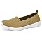 Puxowe Women's Slip-On Flat Loafers - Lightweight Knit Shoes, Navy, Size 6.5 US