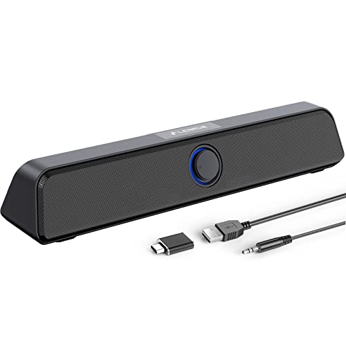 Lenrue Computer Speakers, Dual 5W Pc Speaker, Usb-A/Usb-C Powered Laptop Speaker, 3.5Mm Audio-In Wired Computer Speakers For Desktop Monitor,Laptop,Tablets,Plug-N-Play #TOP16