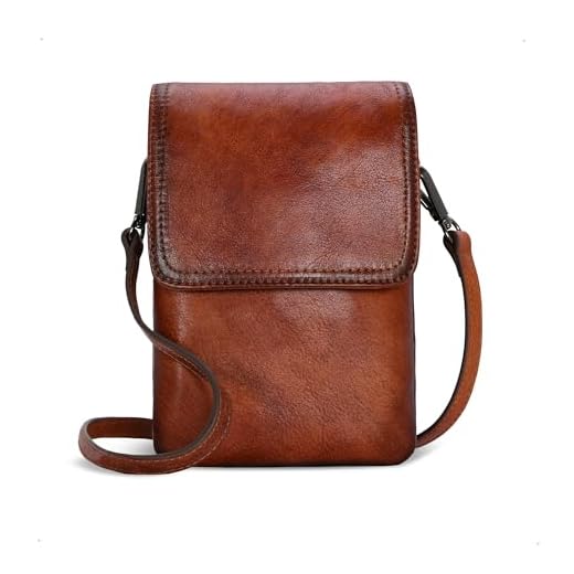 Iswee Brown Anti-Theft Crossbody Purse