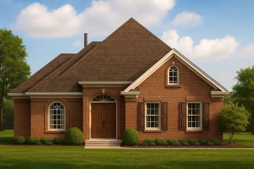Traditional House Building Plans, 3-Bed 2-Bath 2,368 SF, Floor Layout