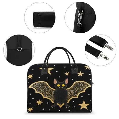 Bolso de mano de nylon FekiLoot con cierre y bandolera ajustable miniatura 6