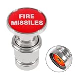 Auto Zigarettenanzünder 12V EJECT FIRE MISSIL Knopf Ersatz Auto Feuerzeug Heizung Druckknopf 1St (FEUER RAKETE)