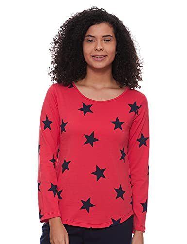 Image of A.T.U.N. (ALL THINGS UBER NICE) Womens Printed Cotton Long Sleeve Regular T-Shirt (Pack of 3)