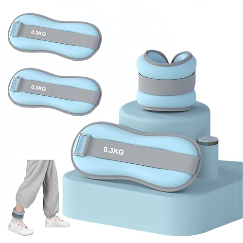 HJYDGJ 2 Pesi da Polso Pesi alla Caviglia Bracciale e Pilates (Blu)