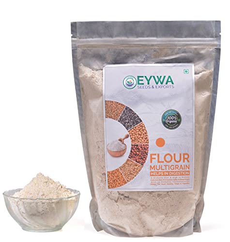 Image of Organic Black Wheat Multi Grains Atta (5 kg) Mixers Of Wheat, Black Wheat, Jav, Soyabean, Kang, Methi & Ragi - Quality Of Wheat Grains | 100% Wholegrains Atta | 0% Maida By Eywa