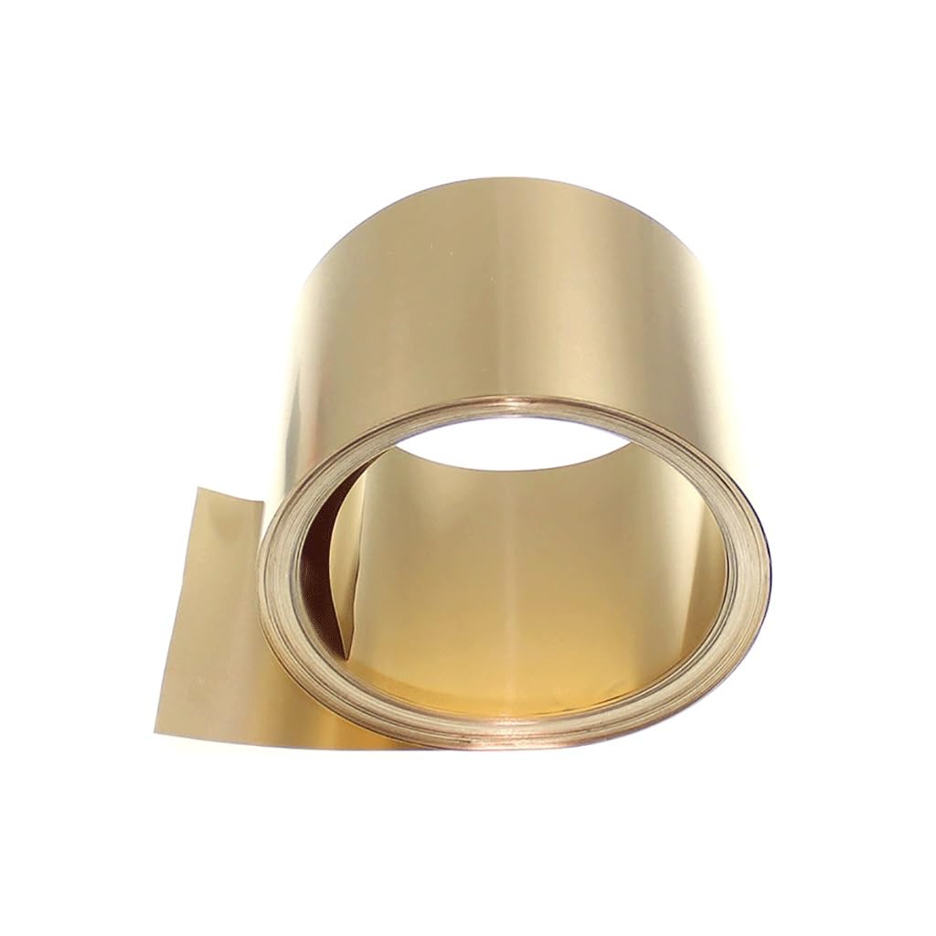 reine Kupfermetallfolie, Kupferblechrolle C17200 0,08-1,2 x 200 mm, DIY, Basteln, Industrie(0.8x200x200mm)