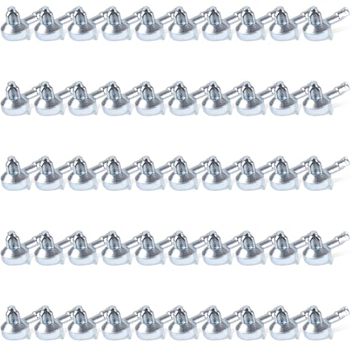 BOXOB 50uds Clavijas de Soporte para Estantes, Aleación Zinc Armarios Estanterías para Ikea Pieza 131372 Estantería Billy