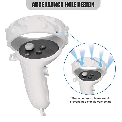 [Desbloquear o sinal] Esimen Touch Controller Grip Cover para Oculus Quest 2 Capa de anel de proteçã