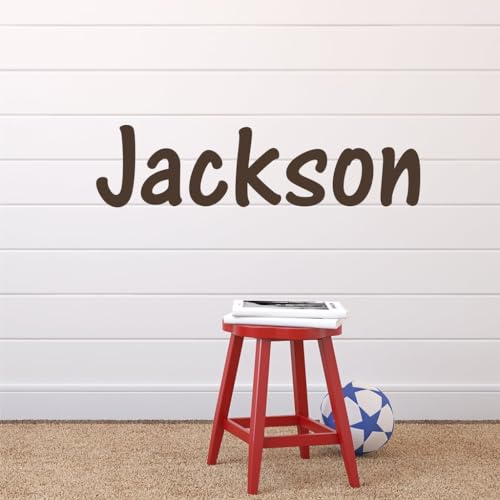 Vinilo decorativo personalizado para pared de nombre de niño 28" ancho miniatura 5