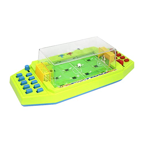 KQFCAZRE Table Soccer Game Soccer Tabletop Game Hand Eye Coordination Football Board Game Mini Tabletop Football Party for Family Night Two Players, Green