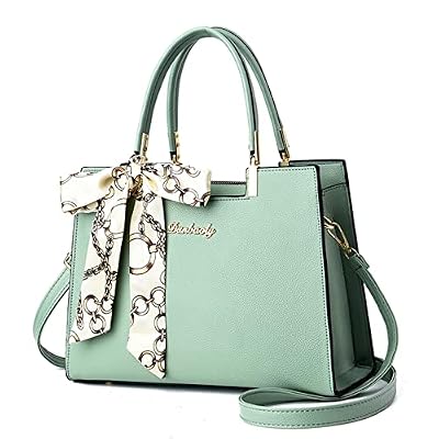 FANDARE Elegante Borsa a Mano Donna Borse Tote Borse a Spalla PU Pelle Borse a Tracolla Grande Capacità Borse Messenger per Shopping Viaggio Lavoro Incontri Verde