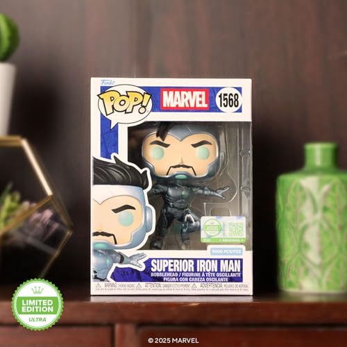 Superior Iron Man Funko Pop 1568 con protector rígido transparente 4