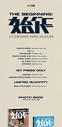 ATBO THE BEGINNING 2nd Mini Album Set Rowing Progress avec CD et Photobook - 2