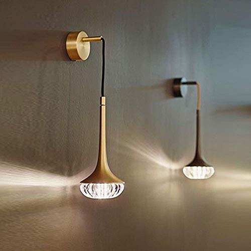 Applique en verre pour salon et chevet de chambre contemporaine