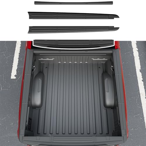 Xipoo 5.5FT Truck Bed Rail Caps Compatible with 2015-2025 Ford F150 Bed Side Rail Cover Protector Tailgate Molding Cap Replacement for 2015-2025 Ford F-150 Accessories