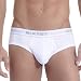 2(x)ist Men's 3-Pack Essentials No Show Brief, White, Medium