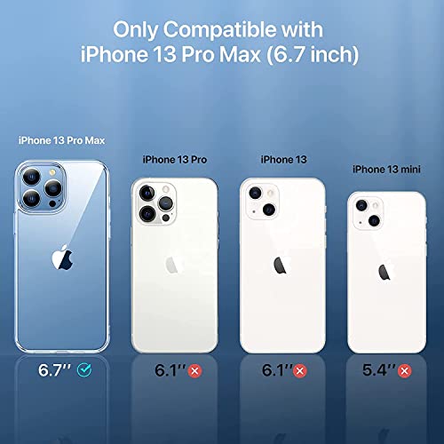 Image of M7 Back Cover Compatible with iPhone 13 Pro Max Flexible Slim Leather Case for iPhone 13 Pro Max (Blue)