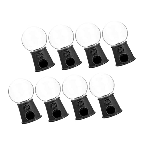LIFKOME Minimáquina Gigante De 8 Piezas Para Hacer Chicles Algodón De Azúcar Chicles De Vino Biberones Chicles Rosas Dispensador De Gominolas Dulces De Plástico Negro