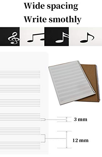 Blank Sheet Music Notebook Music Manuscript Paper Notebook for Musicians Staff Paper