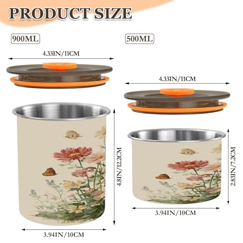 Envase de café beige 500 ml acero inoxidable miniatura 2