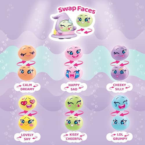 MOJI POPS Pearl Series – Mojishell – pudełko kolekcjonerskie z 2 mojipopami z dwustronnymi buźkami (1 z efektem perłowym). Niespodzianka w 6 różnych kolorach.