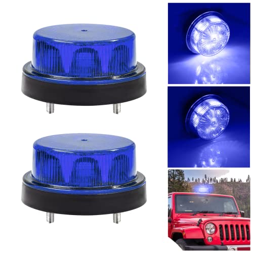 [2 modalità di illuminazione] Strobe e rotazione a 360°, effetto di avvertimento più forte, rende il tuo veicolo più visibile al buio, pioggia pesante o nebbia, garantendo la sicurezza di guida.