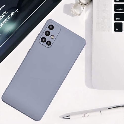 Image of DIZORO Liquid Silicone Soft Back Cover Case Designed for Samsung Galaxy M51 (Lavender Grey)
