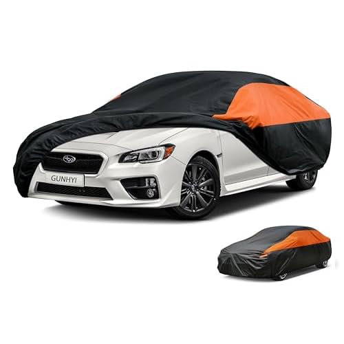 Subaru Car Cover Custom Fit Subaru WRX Impreza Sedan Waterproof All Weather for Automobiles, Lightweight Full Exterior Cover Outdoor Sun UV Rain Dust Snow Wind Protection. 09 Subaru 09 Subar