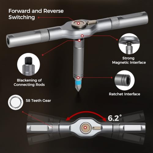 Image of DIY Screwdriver 24 in 1, 2026 Upgrade Multi Bit Magnetic Screwdriver Set Multifunctional Toolbox, 24 in 1 multifunctional household wrench screwdriver tool combination set (1)