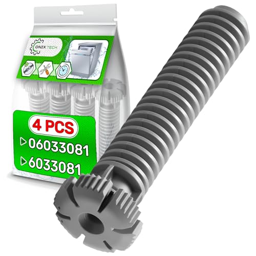 4 Piezas Pie per Lavavajillas con 86,5 mm Longitud de Rosca con Código Original 06033081 6033081 para Miele G1xxx-G7xxx - Garantía de 5 Años - ONIX TECH